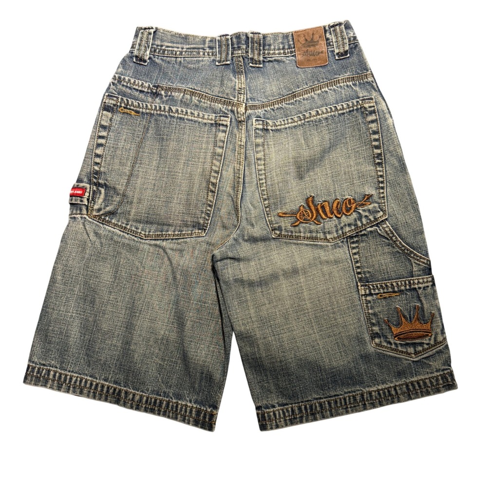 Vintage JNCO Jeans Wide Leg Carpenter Denim Shorts Baggy 90s Skater 25 Waist